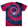 Grateful Dead - Cleveland Indians  Steal Your Base Tie Dye T Shirt 