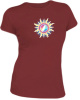 Grateful Dead - Sunshine Lightning Junior Size Burgundy T Shirt