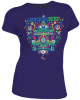 Grateful Dead - Alligator Junior Size Purple T-Shirt