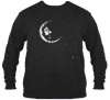 Jerry Garcia Crescent Moon Long Sleeve Black T Shirt