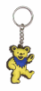 Grateful Dead - Dancing Bear Yellow Rubber Keychain