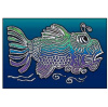 Jerry Garcia - Fish Art Window Sticker