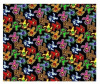 Grateful Dead - Dancing Bear Jumble Fleece Blanket