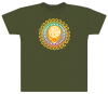 Grateful Dead - Steal Your Face Orange Olive Green T Shirt