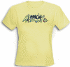 Jerry Garcia - Signature Juniors Yellow T Shirt