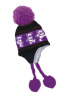 Grateful Dead - Dancing Bear Purple And Gray Knit Laplander