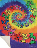 Grateful Dead - Spiral Bears Fleece Blanket